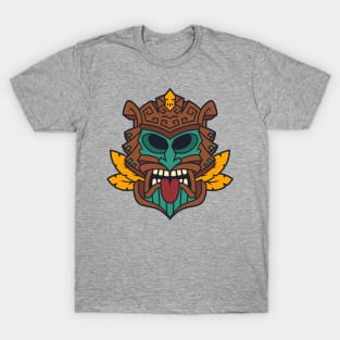 Funny Tribal Tiki Head T-Shirt